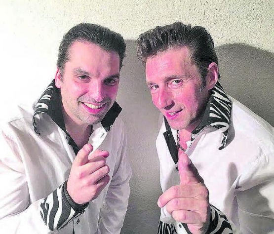 Alain Boog (li.) und Nico Brina: Zusammen reissen sie mit ihrem rasanten Spiel die Zuhörer förmlich aus den Stühlen. (Bild: zVg.)