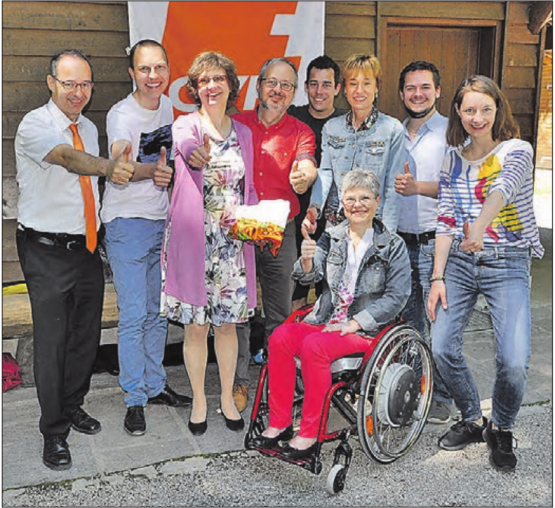 CVP-Brunch mit den Nationalratskandidat/innen:Auf dem Foto alleAnwesenden der Haupt- und Unterliste. (Bild: zVg.)