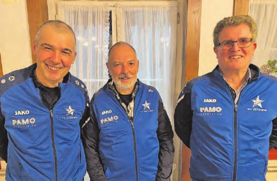 Die fleissigsten Anlassteilnehmer: Karl Leutwiler, Res Kiener, René Kasel (von links nach rechts). (Bild: zVg.)