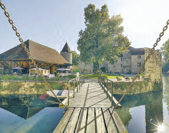 Neuheit am 44. Hallwilerseelauf: Die Strecke führt erstmals nicht nur ums Schloss, sondern sogar in den historischen Schlosshof. (Bild: zVg.)