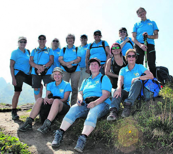 Die diesjährige Vereinsreise führte die Turnerinnen vom FTV Schmiedrued nach Morschach. (Bild: zVg.)