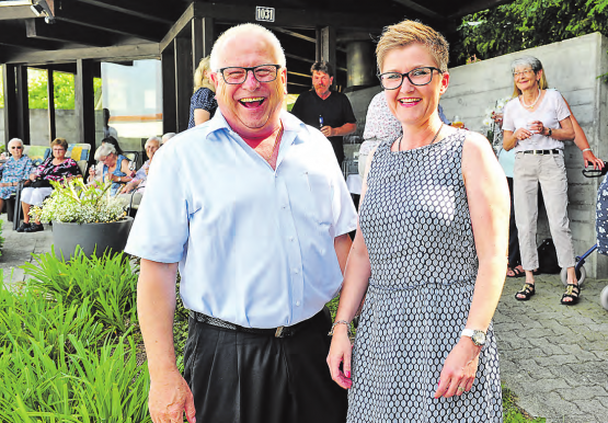 Sie verströmen Optimismus pur: Monika Zimmermann, die neue Institutionsleiterin im Dankensberg Beinwil am See, und Hans Schärer, der Präsident des Stiftungsrates. (Bilder: msu.)
