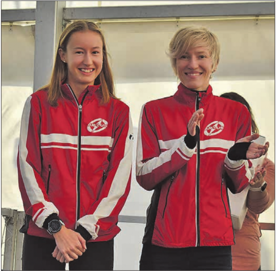 Für ihre grossartigen sportlichen Leistungen ausgezeichnet: Die beiden erfolgreichen OL-Läuferinnen Eline Gemperle und Natalia Gemperle. (Bilder: hg.)