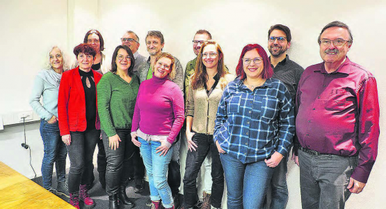 Die neue Crew aus «alten Hasen und Häsinnen» und vielen motivierten Neuzugängen: (oben, v.l.) Erika Michel, Martin Bruder, Präsident Peter Michel, Dennis Koene und Rolf Gerber; (unten v.l.):Vreni Gubler, Irène Friedl, Corinna Michel,Tania Fiorini, Simone Koene, Zsuzsanna Thurzo, Toni Jung. (Bilder: Anita Wernli)