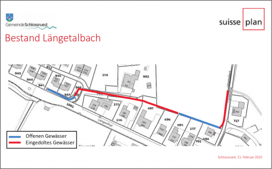 Die Situation heute: Nach der Realisierung der Entwässerungsleitung blieb das Gebiet von Hochwasser verschont. (Bilder: suisse plan)