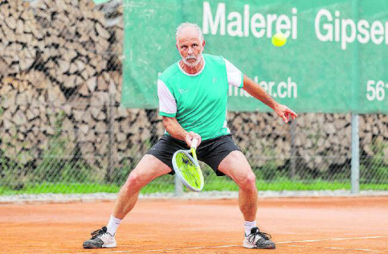 Martin Gloor vom TC Teufenthal erkämpfte sich an den Schweizer Meisterschaften in Birrhard bereits seinen fünften Senioren-Titel. (Bild: fba.)