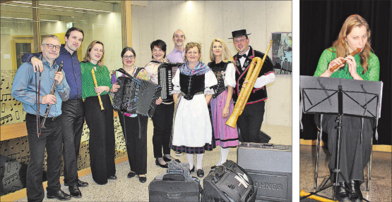 «La Jalousie plus»: Neun Profimusikerinnen und -musiker begeisterten das Publikum an ihrem Auftaktkonzert in Seengen. Das Programm war ein Miteinander internationaler und heimischer Werke für die kommende Tournee in Ecuador. (Bilder: Graziella Jämsä)