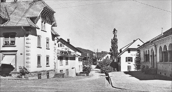 Beinwil am See Dorfpartie um zirka 1930. (Bild: zVg.)
