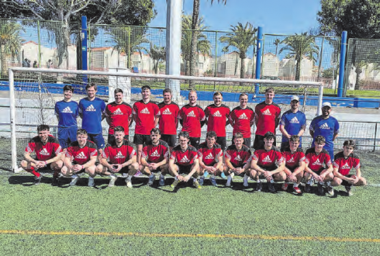 Der FC Gunzwil ist bereit für die Rückrunde: Teamfoto aus dem Trainingslager auf Gran Canaria 2026. (Bild: zVg.)
