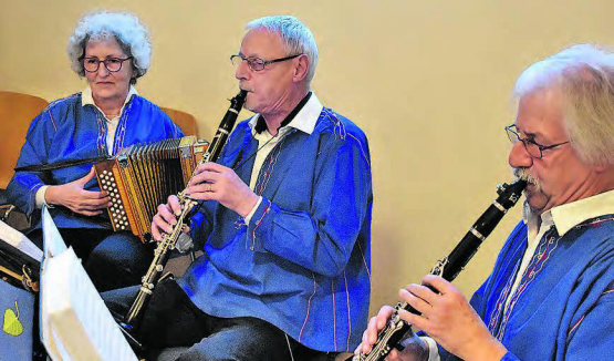 Die Formation «Echo vom Birch» sorgte für die musikalische Umrahmung des Neujahrsapéros. (Bilder: hg.)