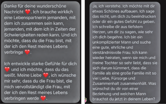 Die Nachrichten tönen persönlich, jedoch sind sie in Wahrheit flach, austauschbar und oft KI-generiert.(Bilder: Dominique Rubin)