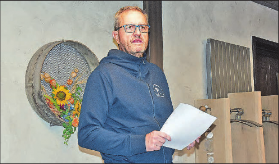 Blickte auf die vergangene Langlaufsaison zurück und gab einen Ausblick auf die kommende: Raphael Nadler, Präsident des Langlaufvereins Kalthof-Wiliberg. (Bild: aw.)