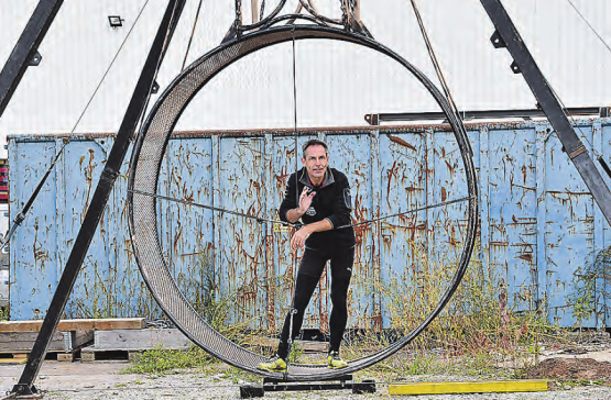Macht einen zuversichtlichen Eindruck: Der Uerkner Hochseilartist Freddy Nock vor seinem Weltrekordversuch am Powerman-Jubiläumsanlass in Zofingen.