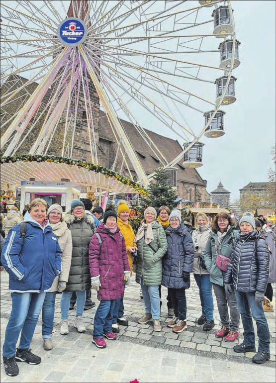 Der FTV Gontenschwil freute sich auf eine Tasse wärmenden Glühweins im Winterdorf von Nürnberg. (Bild: zVg.)