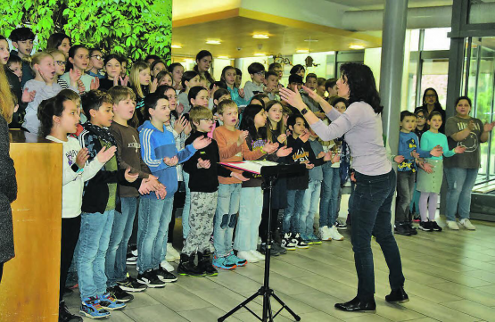 Aufmerksam und motiviert: Die Kinder folgten den klaren Anweisungen von Bettina Kohler. (Bilder: st.)
