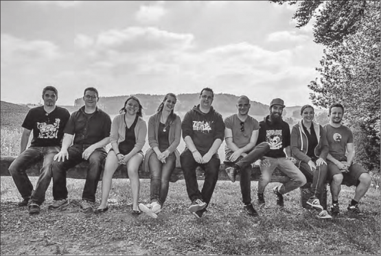 Das 9-köpfige OK, wie es noch bis 2020 Bestand hat (v.l.): Christian Steiner, Marius Aeschbach, Viviane Weber, Sabrina Steiner, Matthias Graf, Severin Stirnemann, Silvan Steiner, Rahel Meier-Schifferle und Fabian Meier. (Bild: zVg.)