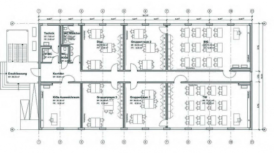 Gibt einen Einblick über den Fortschritt der Planungen: Der Grundriss vom Erdgeschoss. (Bild: zVg.)