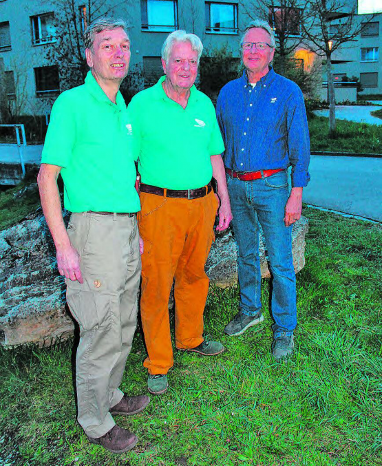 Gegenwart und Zukunft: Othmar Wey, Max Zurbuchen und Beat Meier.(Bild: grh)
