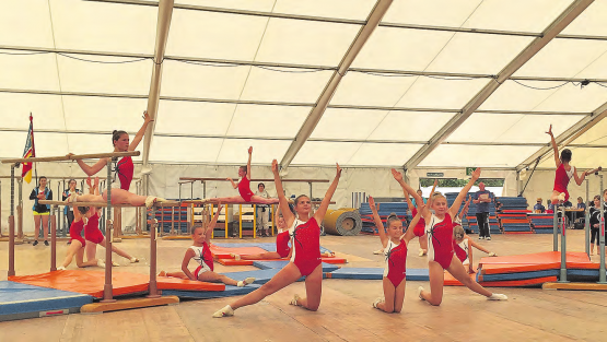 Dritte in Remigen: Die Geräteriege des Sportvereins Reinach. (Bild: zVg.)