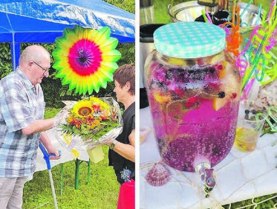 Ein rundum gelungener Anlass: das Sommerfest für Mitarbeiter und Vorstandsmitglieder der Spitex Menziken-Burg, an welchem Hans Gautschi verabschiedet wurde. (Bilder: zVg.)