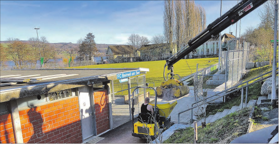 Beinwil am See: Die Sanierungsmassnahmen für den Fussballplatz beim Strandbad sind angelaufen