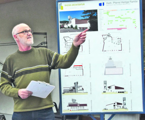 Der Zeitplan ist ehrgeizig: Erwin Koch erläutert ihn und erklärt die vorgesehenen Arbeiten. (Bilder: st.)