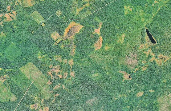 Alles was stört kommt unter den Boden: Projektentwurf für das Gebiet Gränichen (oben) bis Reinach (knapp nicht mehr im Bild). In der Mitte erkennen Sie die ehemalige Böhlerkreuzung, rechts den Halwilersee. (Bild: «IG JA, aber nicht vor meiner Haustür»)