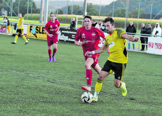 Gränichens Sturmspitze Kürsat Kiybar erzielte gegen Bremgarten das Tor zum 2:0. (Bild: Roland Jaus)