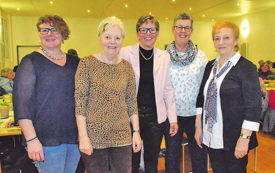 Der neue Vorstand ist gewählt: Beatrice Ryter, Josy Häuselmann,Trudi Rössler, Renate Leuenberger und Hedy Fischer (v.l.). Sie waren bereits im vorstandslosen Jahr aktiv und sind heute voll motiviert. (Bilder: st.)