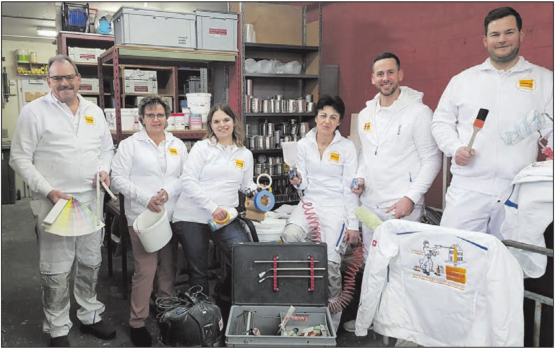 Das Team v.l.n.r.: Markus Steiner, Esther Steiner, Martina Moos-Steiner, Therese Hunziker, Philipp Gloor, Beni Jordi. (Bild: zVg.)