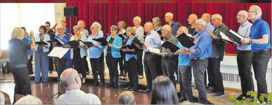 Der letzte Auftritt der Rymenzburger Singers mit ihrem Programm Staying Alive im Kirchgemeindehaus Menziken.