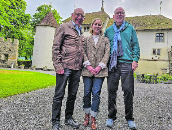 Wechsel im Vorstand: Rahel Urech als neues Mitglied wird flankiert vom bisherigen Präsidenten Max-Albrecht Fischer und dessen Nachfolger Fritz Thut. (Bild: gff/rli)