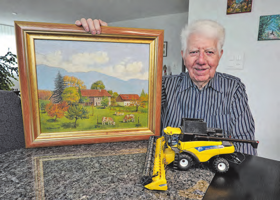 Mit drei Geschwistern ist Roger Grunder auf dem gezeigten Bauernhof in Meyrin, nahe Genf, zweisprachig aufgewachsen. (Bild: René Fuchs)