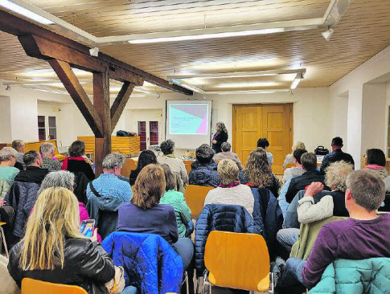 Rund 50 Interessierte nahmen am öffentlichen Vortrag der Samariter Rickenbach teil. (Bild: zVg.)