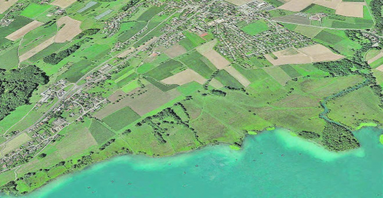 Boniswiler Ried: Noch immer wird bis unmittelbar an die Reservatsgrenze gedüngt. (Bild: google)