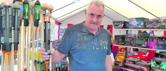 Feuerwerker Roger Studer betreibt seinen Handel seit 29 Jahren als Hobby.