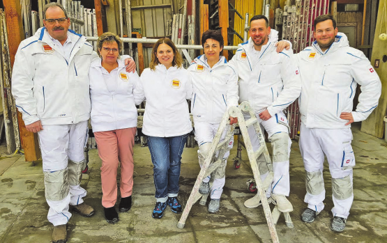 Das Team v.l.n.r.: Markus Steiner, Esther Steiner, Martina Moos-Steiner, Therese Hunziker, Philipp Gloor, Beni Jordi. (Bild: zVg.)
