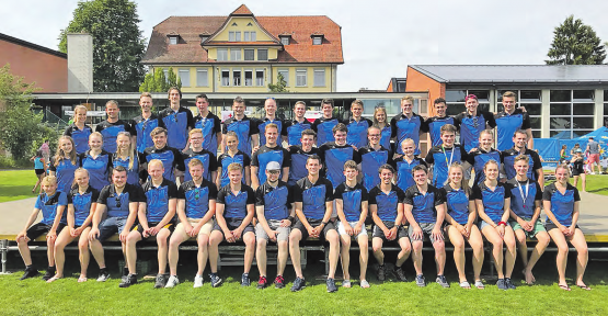 Der STV Rickenbach holte eine Goldmedaille: Am Verbandsfest in Hochdorf liess er im Vereinswettkampf in der zweiten Stärkeklasse alle hinter sich. (Bild: zVg.)