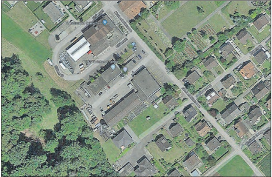 Um dieses Stück Land geht es. Wo heute noch der Werkhof liegt, soll unter der Ägide der noch zu gründenden «Gewerbepark Gränichen AG» ein Gewerbepark entstehen. (Bild: zVg.)