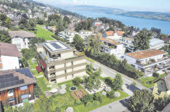 Wohnen, wo andere Ferien machen – das ist das Versprechen der Hofmatt in Beinwil am See, denn hier entsteht ein hochwertiges Mehrfamilienhaus. (Bilder: zVg.)