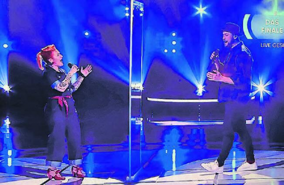 Begeisterte mehr als zwei Millionen Fernsehzuschauer: Mary Vogel im Duett mit Max Mutzke. (Bild: zVg.)