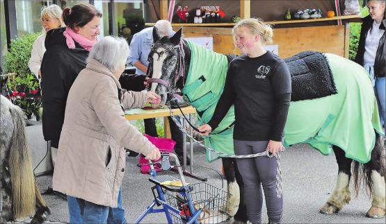 «Equos Librata» aus Staffelbach ermöglichte Nähe zu Tieren. Links im Bild Inhaberin Fabienne Morgenthaler. (Bilder: rc.)