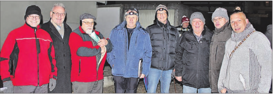 Eine schöne Tradition: Das Singen im Pärkli mit dem Männerchor Burg. (Bild: zVg.)
