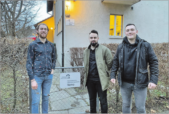 Geldsammeln für einen sozialen Zweck als Maturaarbeit: Genau das machen Linus Suter, Hasret Kurt und Ron Demaj, sie suchen Spender für die Notschlafstelle «Nemo» der Sozialwerke Pfarrer Ernst Sieber. (Bild: zVg.)