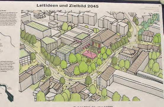 Gränichen in 20 Jahren? Der Bally-Platz soll zur Begegnungszone werden. (Bilder: Roland Marti)