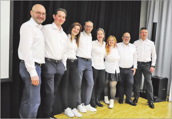 So präsentiert sich der neu zusammengesetzte Vorstand des «Gewerbe Kulm»: (von links) Marco Wildi, Stefan Lüscher, Dzenita Buljina, Roger Stänz, Präsidentin Tatjana Wiederkehr, Michèle Hennig, Hugo Alchenberger und Markus Kuster.