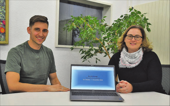 «Die Berufsinfotage beginnen lange vor der ersten Novemberwoche» – Marco Martinez und Pamela Wehrli vom OK «Berufsinfotage Kreisschule aargauSüd» geben Einblick in die Organisation. (Bild: EP.)