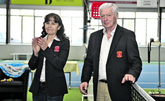 Mit viel Herzblut für den Tennissport: Monica Simmen-Blatter und Freddy Blatter. (Bilder: Foto Wagner, zVg.)