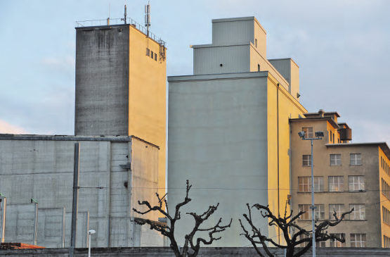 Blick ins Mühleareal: Geht es nach den Initianten von «Nein zur Überbauung der Hegmatte», soll zuerst an dieser Stelle gebaut werden und vor allem Arbeitsplätze entstehen. (Bild: rc.)
