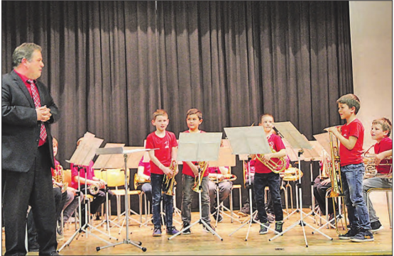 Die Nachwuchmusikanten gaben am Kinderkonzert der Musikgesellschaft Dürrenäsch schon ganz gehörig den Ton an. (Bild: zVg.)